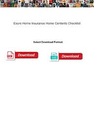 For home insurance queries, contact us on 0345 045 9000; Esure Home Insurance Home Contents Checklist