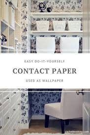 Contact Paper Used As Wallpaper Diy Diy Wallpaper Contact Paper Sewing Closet