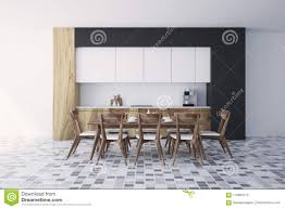 Aug 11, 2021 · cuisine ikea noir mat et bois cuisine ikea pour petit espace. Cuisine Blanche Et Noire Interieure Table En Bois Illustration Stock Illustration Du Table Moquerie 115900712