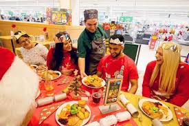 Kaxich 4pcs santa claus red hat cap chair seats cover christmas dinner table party decor. Morrisons To Offer Budget Christmas Dinner For Office Parties News The Grocer