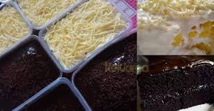 *untuk topping dan hiasan* 1/2 bar coklat masakan di campur dengan 2 sudu besar butter, 1/2 sudu besar gula halus dan beberapa titik esen vanila. Satu Resipi Boleh Buat Kek Coklat Moist Dan Kek Cheese Leleh Hanya Kukus Dan Guna Cawan Ajer Mudah Dan Sedap Keluarga