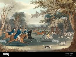King and queen fox hunt hi-res stock ...