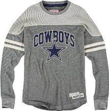 Amazon Com Dallas Cowboys Mitchell Ness Nfl Rushing Line Premium Thermal Crew Shirt Sports Outdoors Long Sleeve Tshirt Men Crew Shirt Athletic Apparel