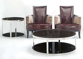 Glass coffee table is also in priority, as the glass can be of any color and shape so many models are made in the original form. Stone International Elba Marble Round Coffee Table Black Glass And Metal Cfs Furniture Uk