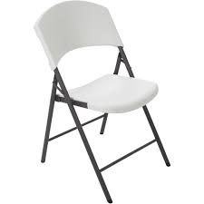 Black metal folding chair foldable computer desk office party back rest chairs. Lifetime Light Commercial Folding Chair Walmart Com Walmart Com