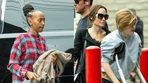 In her essay, titled why girls. Zahara Jolie Pitt S First Pics After Surgery With Sister Shiloh On Crutches Hollywood Life