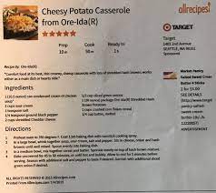 Cheesy Potato Casserole From Ore Ida Ore Ida Cheesy Potatoes Cheesy Potato Casserole Hashbrown Recipes