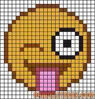 Emojis Beaded Cross Stitch Alpha Patterns Plastic Canvas Patterns
