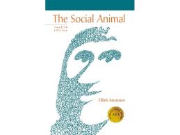 Livro The Social Animal de Elliot Aronson e Joshua Aronson (Inglês)