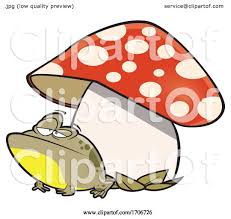 Cartoon Toad Under A Mushroom By Toonaday 1706726 Toad is a fictional humanoid mushroom that is both a single and a collective name of the mushroom people found in the mushroom kingdom. cartoon toad under a mushroom by
