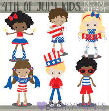 The colors of these pictures are just amazing. 4th Of July Kids Clipart By Dorky Doodles Teachers Pay Teachers