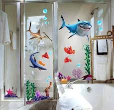 Omg I Want This For Our Bathroom Finding Nemo Shower Curtain Sticker Decor Finding Nemo Wall Decals Nemo Bathroom