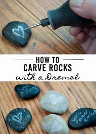 How To Carve Amazing Rocks Using A Dremel Tool Dremel Crafts Dremel Carving Stone Crafts