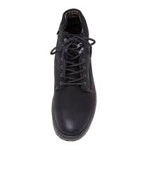 Lionel Black Leather Lace Up Boots by Colorado
