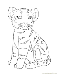 We have collected 38+ baby white tiger coloring page images of various designs for you to color. Baby Tiger Coloring Page For Kids Free Tiger Printable Coloring Pages Online For Kids Coloringpages101 Com Coloring Pages For Kids