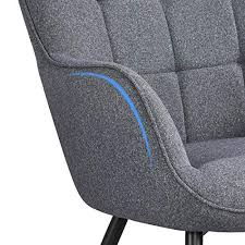 This sleek design features a plush back cushion. Yaheetech Modern Fabric Living Room Chair Accent Chair Set Casual Upholstered Armchair With Footrest Single Sofa Club Chair And Ottoman Set For Living Room Bedroom Office Small Spaces Grey Pricepulse