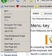 Check 'contextual' translations into russian. Context Menu Wikipedia