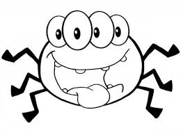 Ragno da colorare per bambini. Ragni Halloween A Tutto Donna