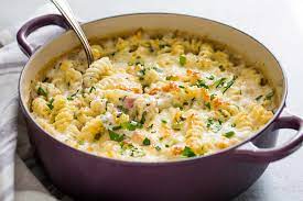Cook rotini according to package directions; Ham And Cheese Pasta Bake Comfort Food
