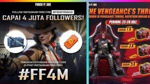 Garena's free fire is a widely played battle royale game which is more or same like a pubg mobile. Ini Bocoran Kode Free Fire Ff4m Ada Hadiah Incubator Voucher Dan Scar Phanton Tribun Timur