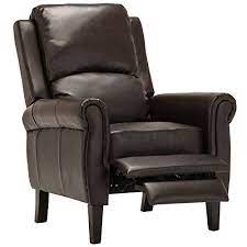 Recliner Genius Manual Recliner Chair Lounger Leather Sofa Seat Glider Armchair With Foot Rest Hom Manual Recliner Chair Recliner Chair Ashley Furniture Chairs