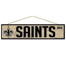 New Orleans Saints Sign 4x17 Wood Avenue Design In 2020 New Orleans Saints Avenue Design Saints