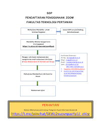 Perlu kalian ketahui ya sob, video yang sedang viral dimedia sosial populer yakni tiktok adalah sebuah konten yang berawal dari telegram. Https Tp Ub Ac Id Wp Content Uploads 2020 12 Sop Link Zoom Pdf