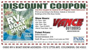 With The Ohio Rv Boat Show Just One Vance Outdoors Inc Facebook