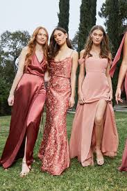 Spring Summer 2020 Bridesmaids In 2020 Modern Bridesmaid Dresses Velvet Bridesmaid Dresses Bridesmaid