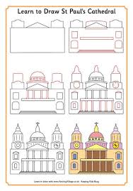 Learn To Draw St Paul S Cathedral Easy Drawings Learn To Draw London Landmarks
