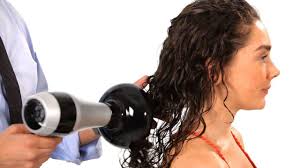 If you have bangs, dry them right away because the shorter hairs dry the fastest. How To Blow Dry Curly Hair Salon Hair Tutorial Youtube