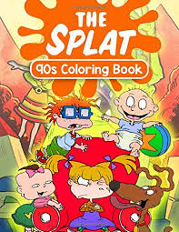Spongebob coloring pages cartoon coloring pages spongebob. The Splat 90s Coloring Book Inspired Coloring Book For Nickelodeon Fan For Relaxation Buy Online In China At China Desertcart Com Productid 188244226