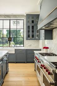 We are seeing fewer white cabinets and more gray but color is trending too especially using it as accents like on the island or range hood. New This Week 6 Blue Paints For Stylish Kitchen Cabinets
