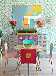 If you're ready to embrace the trend of colorful dining room tables, check out the following ideas to get some inspiration. Bright And Bold Dining Room Makeover Delicious And Diy