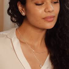 Daisy Bow Layering Set Sterling Silver