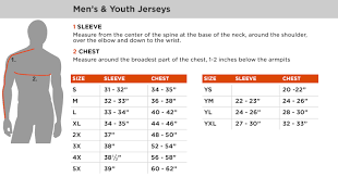 bauer jersey size chart kasa immo