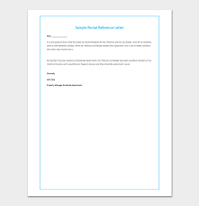 I am doing so because explain the reason if you desire, such as a large increase in rent. Rental Reference Letter Template 12 Samples Examples