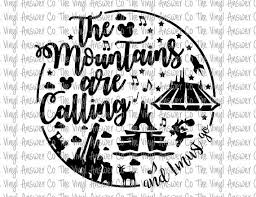 The Mountains Are Calling And I Must Go Shirt Disney Digital Download Disney The Mountains Are Calling And I Must Go Svg Png Pdf Diy Disney Shirts Disney Tshirts Disney Silhouettes