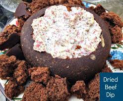 Hot Dried Beef Dip Recipe Bread Bowl Optional Recipe Beef Dip Appetizer Recipes Food