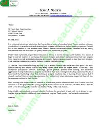 High School Teacher Cover Letter Sample