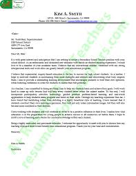 Give your letter a subject e.g re: High School Teacher Cover Letter Sample