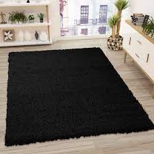 Schau dir unsere auswahl an hochflor teppich an, um die tollsten einzigartigen oder spezialgefertigten handgemachten stücke aus unseren shops für teppiche zu finden. Hochflor Shaggy Teppich Modern Pflegeleichte Florhohe Unifarbe Schwarz Ebay