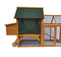 Amazon.com: PENN-PLAX Gallinero móvil de madera de 86 ...