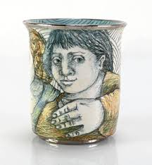 Mary Lou Higgins N.C. Artist Pottery Cup