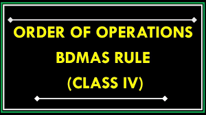 Order Of Operation Bodmas Rule For Beginners Youtube