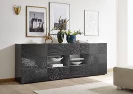 Sideboard Anthrazit Hochglanz Lack Mit Siebdruck Classico Z Miro Holz Modern Jetzt Bestellen Unter Https Moebel Kommode Modern Side Board Wohnzimmerschranke