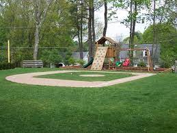 Awesome Backyard Play Area With Baseball Field Melissa Squires Squires Burton Adams On The Side Property Backyard Dream Backyard Play Area Backyard