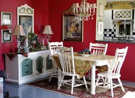 Country bedroom with iron bed frame. Fall Ideas For Dining Room Decorating In English Country Style