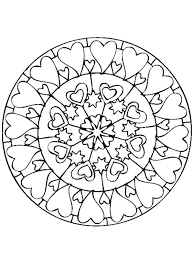 Zoek je een hartjes kleurplaat? Kleurplaat Hartjes Mandala Leukekleurplaten Nl