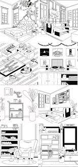 See interior coloring pages stock video clips. 8 Free Adult Coloring Pages Inspired From Modern Interior Design